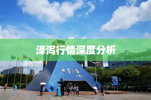 泽泻行情深度分析