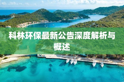科林环保最新公告深度解析与概述