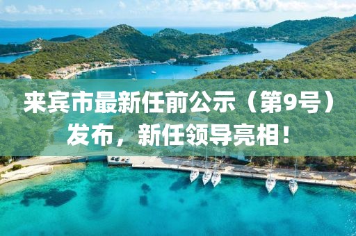 来宾市最新任前公示（第9号）发布，新任领导亮相！