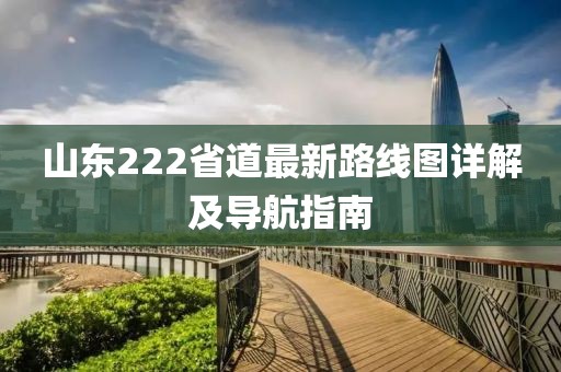 山东222省道最新路线图详解及导航指南