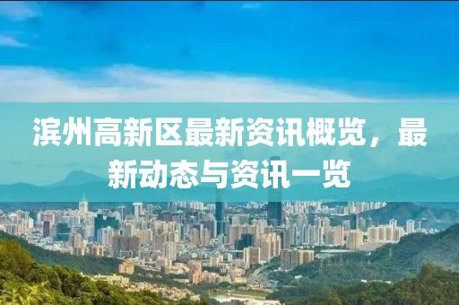 滨州高新区最新资讯概览，最新动态与资讯一览