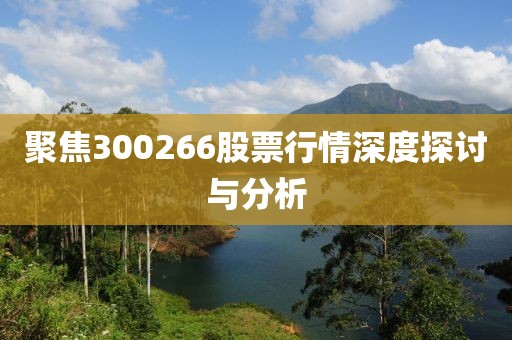 聚焦300266股票行情深度探讨与分析