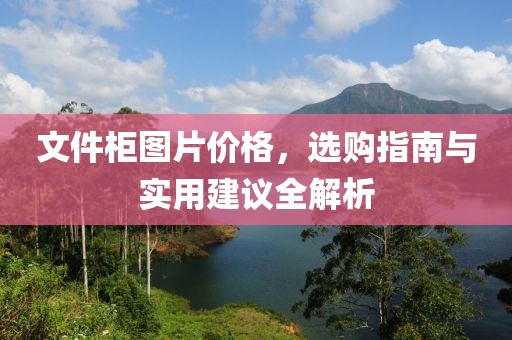 文件柜图片价格，选购指南与实用建议全解析