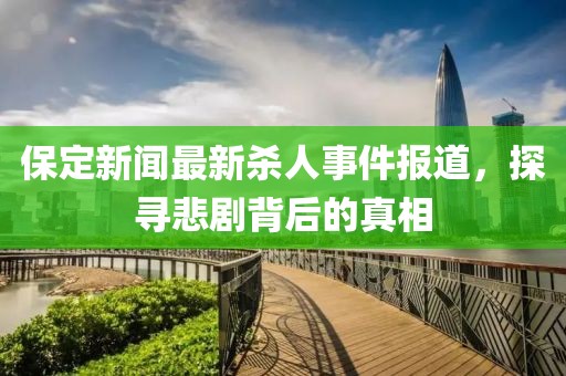 保定新闻最新杀人事件报道，探寻悲剧背后的真相