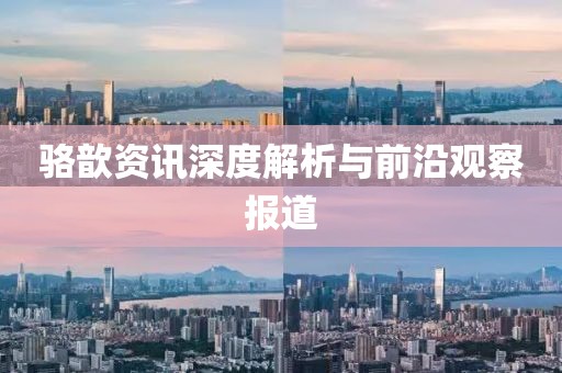 骆歆资讯深度解析与前沿观察报道