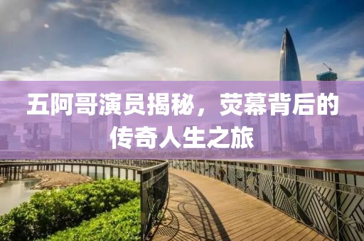 五阿哥演员揭秘，荧幕背后的传奇人生之旅