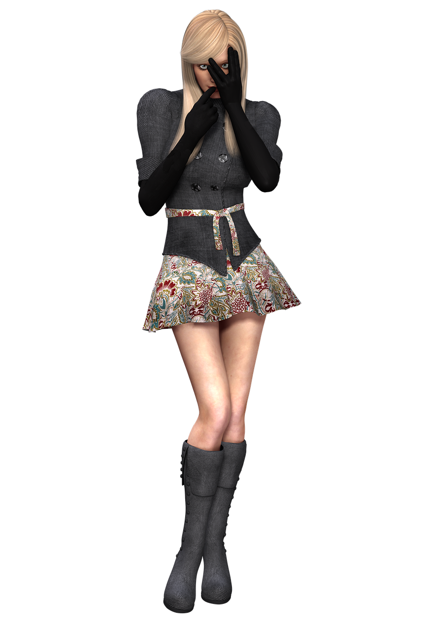 动漫少女全身的魅力与风采展示
